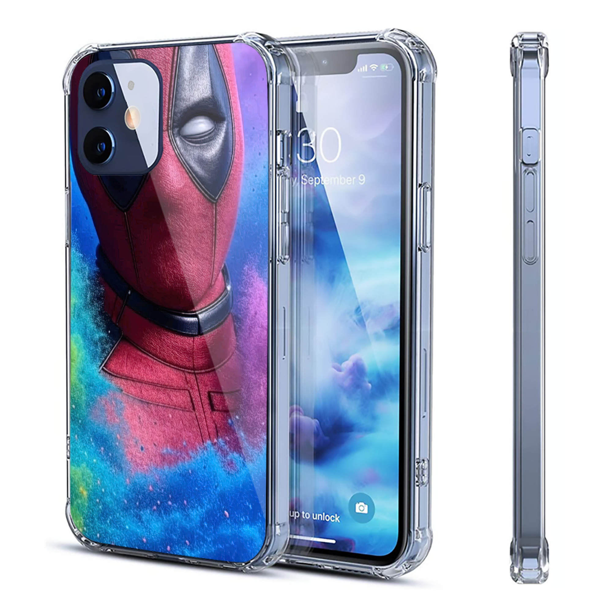 （画像用） Deadpool デッドプール 【iPhone 12シリーズ対応】透明スマホケース（クリアソフトケース）